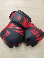Перчатки бокс. POW-W-K14 00437 (14oz, чёрно-красный)