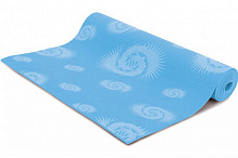 Коврик для йоги TORRES арт.YL10024, PVC 4мм, нескольз. покрытие, голубо-белый.